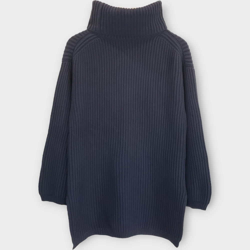Thakoon Lambswool Turtleneck Sweater Navy XS - Picture 5 of 11
